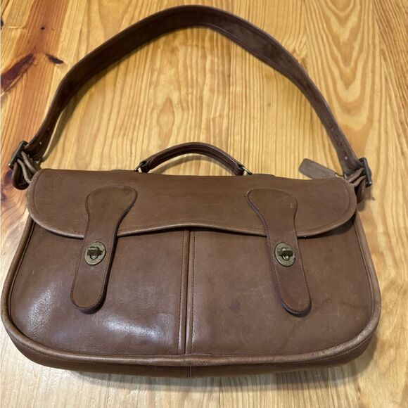 Vintage Coach Musette Leather Messenger Bag Briefcase Laptop Bag 238-5643 - Picture 2 of 16